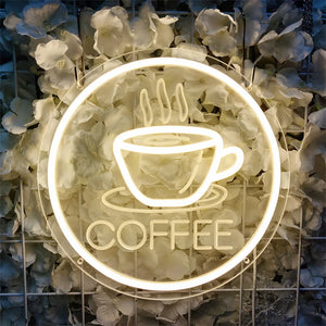コーヒーカップLEDネオンサイン（ネオン看板） USB電源