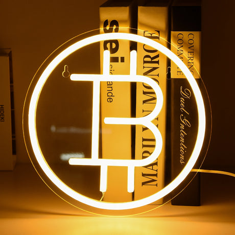 ビットコインネオンサイン（ネオン看板）LEDライト
