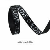 バレンタインデー用ハート柄片面プリントリボン