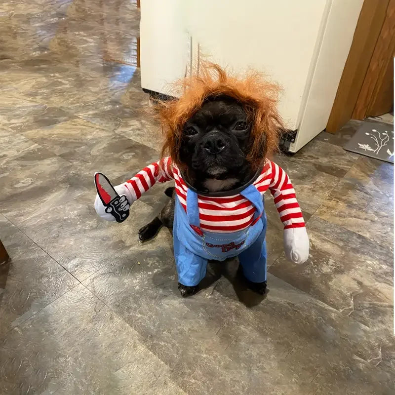 イベント・ハロウィングッズ｜犬コスチューム 血まみれ人形