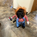 イベント・ハロウィングッズ｜犬コスチューム 血まみれ人形