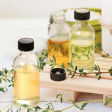 |イベント・ノベルティ用品 | ガラス製 小型透明ボトル 蓋付き | 15ml/30ml/60ml