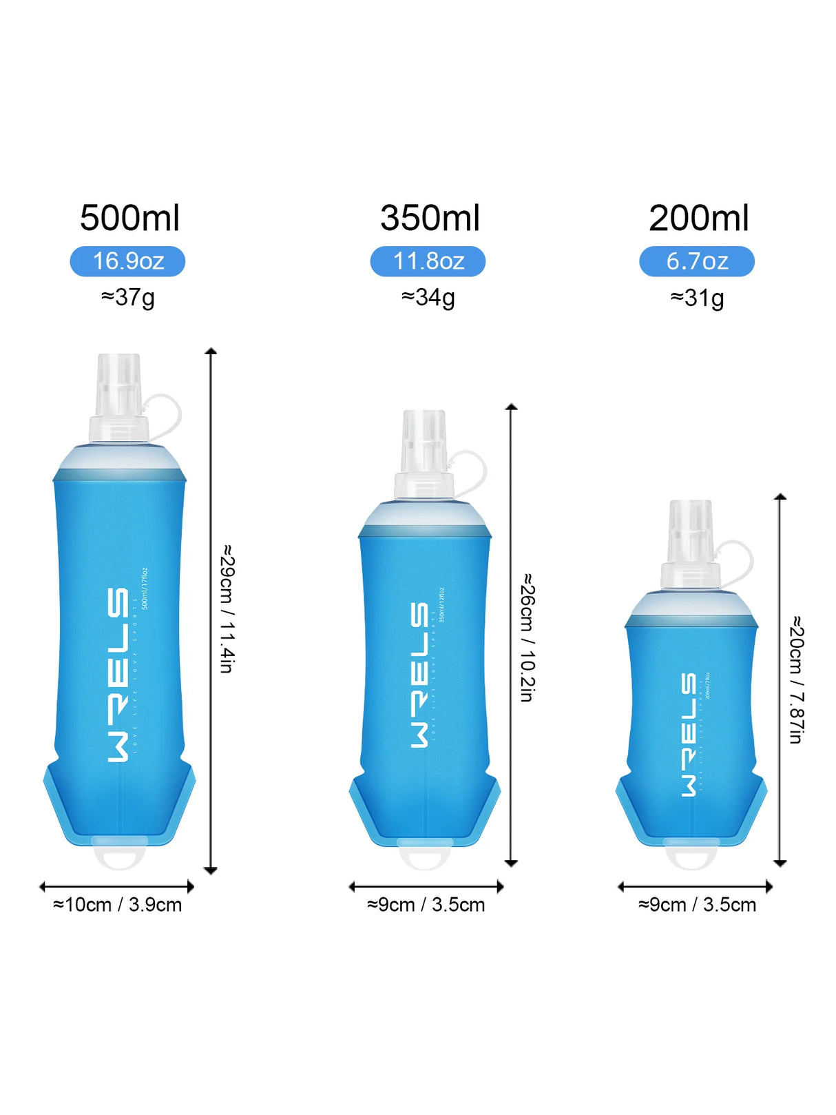 |イベント・ノベルティ用品 | 軽量折りたたみウォーターボトル | 200ml/350ml/500ml
