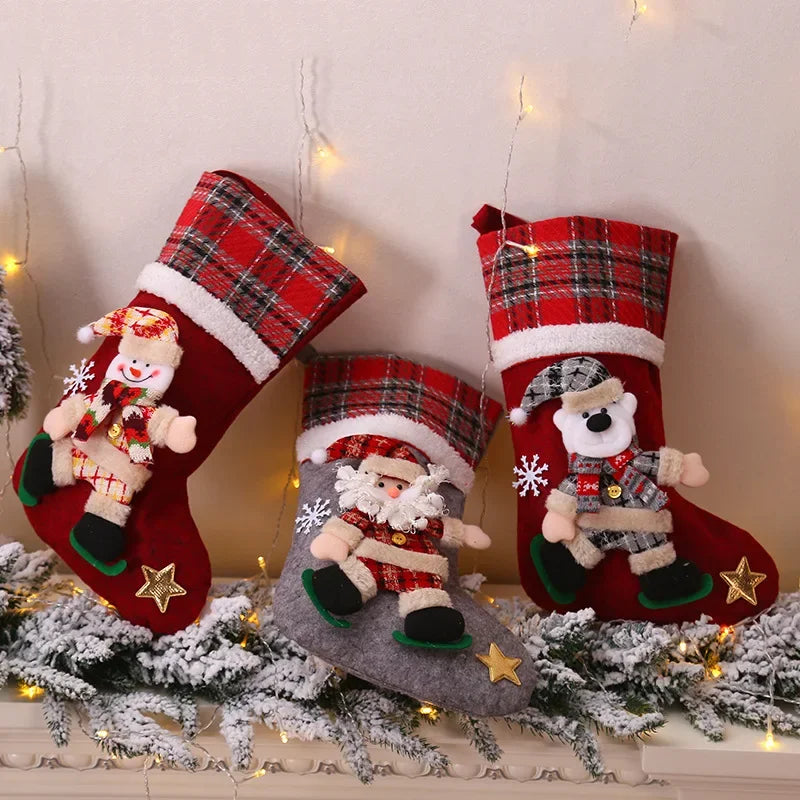 イベント・クリスマス装飾｜クリスマスブーツ型ギフトバッグ