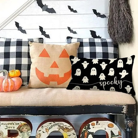 イベント・ハロウィングッズ｜リネンクッションカバー30x50cm