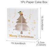 イベント・クリスマス装飾｜紙製クリスマス柄ギフトボックス