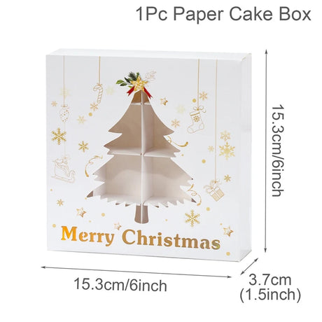イベント・クリスマス装飾｜紙製クリスマス柄ギフトボックス