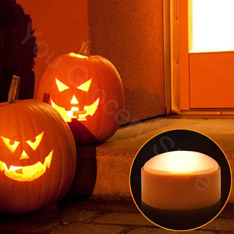 イベント・ハロウィングッズ｜LEDパンプキンナイトライト2個セット