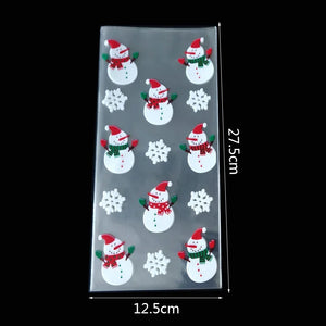 イベント・クリスマス装飾｜ギフト用 ビニール製バッグ (50枚セット)