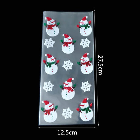 イベント・クリスマス装飾｜ギフト用 ビニール製バッグ (50枚セット)