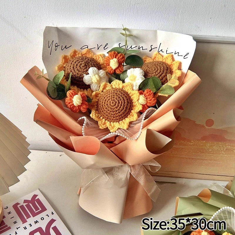 手作りかぎ針編みの花束 母の日ギフト