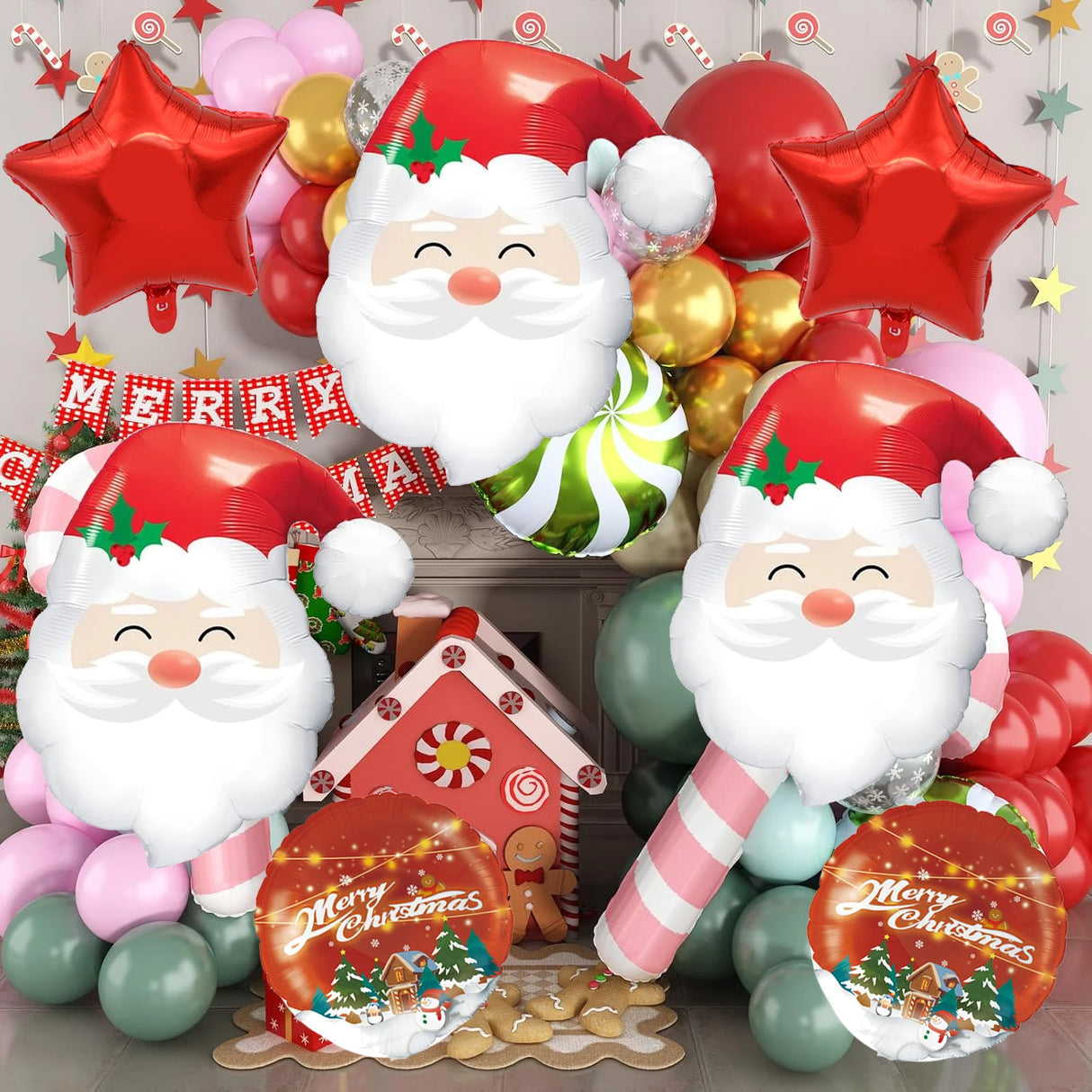 イベント・クリスマス装飾｜サンタクロースバルーンセット