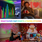 イベント・クリスマス装飾｜1600万色発色！音楽付きLEDカーテンライト(幅1M～3M)