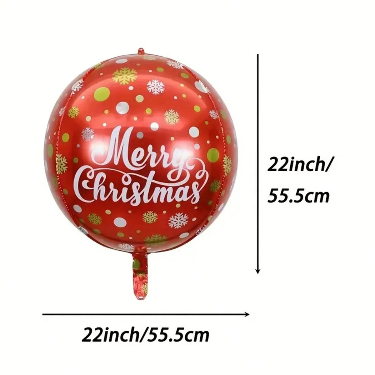 イベント・クリスマス装飾｜4Dラウンド装飾バルーン5個セット