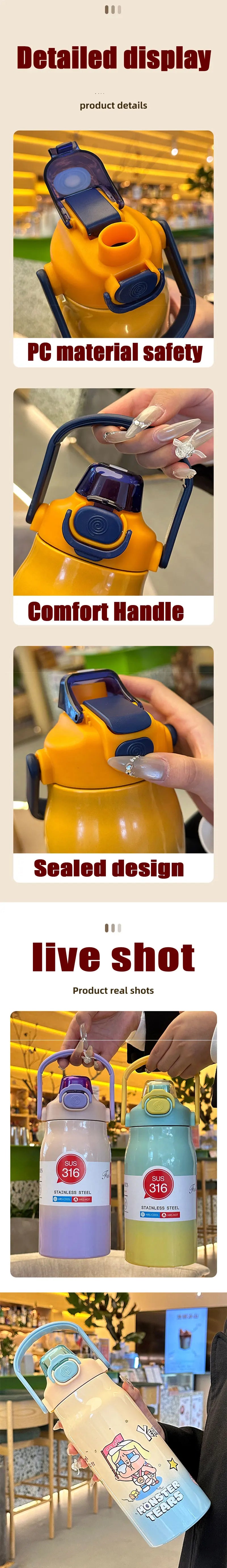 |イベント・ノベルティ用品 | 大容量ステンレス製ポータブル魔法瓶 | 1200ml