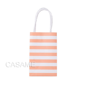 |ノベルティ用品 | ストライプ柄ミニギフトバッグ 10個セット | 7.5×12×5㎝