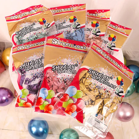 イベント・バルーン装飾｜メタリックカラーバルーンセット(50個)