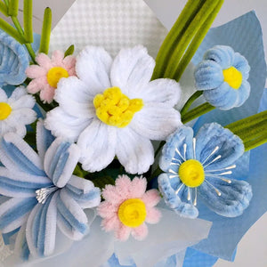 高品質ツイストベルベットフラワーブーケ