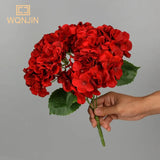 パーティー・インテリア装飾｜造花シルクフラワー 紫陽花ブーケ5輪セット