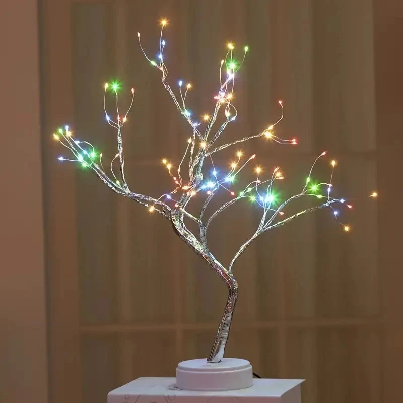 カラフルLED盆栽ツリーライト 108LED 電池&USB｜誉PRINTING