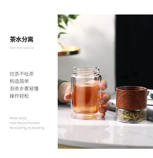 |イベント・ノベルティ用品 | 高品質二重ガラスティーボトル ケース付き