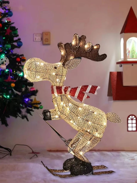【イベント・クリスマス装飾】LEDシカ型屋外装飾ライト