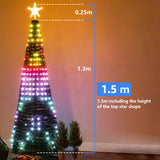 イベント・クリスマス装飾｜ツリーイルミネーション＆スターライト(1.5M/1.8M/2.1M)