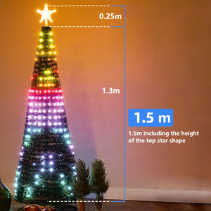 イベント・クリスマス装飾｜ツリーイルミネーション＆スターライト(1.5M/1.8M/2.1M)