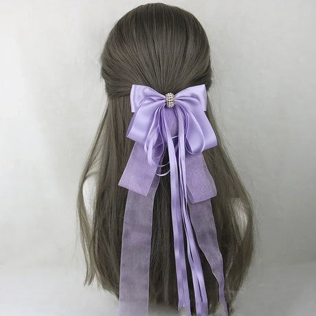 イベント・ハロウィングッズ｜メイド風 特大リボンヘアアクセサリー