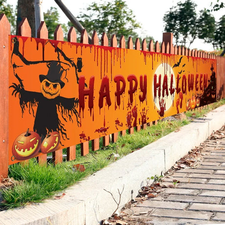 イベント・ハロウィングッズ｜血まみれコウモリ吊り下げバナー