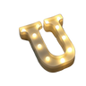 【LED装飾】LEDライト・デコレーションライト（ハート/アルファベット/数字）