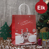 イベント・クリスマス装飾｜クリスマス柄クラフト紙バッグセット(S/M)