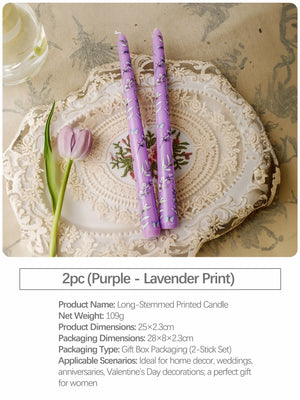 ヨーロピアンスタイルのロングキャンドル