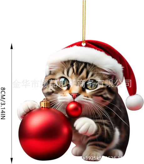 【クリスマス・インテリア装飾】猫・スノーマンなどの可愛いオーナメント（13パターン）