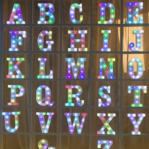 【LED装飾】LEDライト・デコレーションライト（アルファベット/数字）