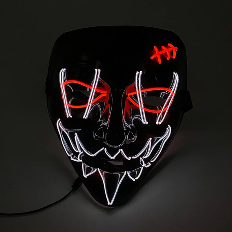 イベント・ハロウィングッズ｜LED光る！仮面マスク(フリーサイズ)