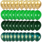 レトロダークグリーンバルーン40個セット