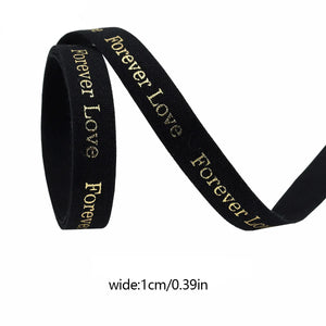 バレンタインデー用ハート柄片面プリントリボン