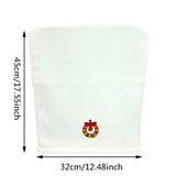 クリスマスグッズ・ ノベルティ用品｜クリスマス柄刺しゅう入りタオル| 45x32cm