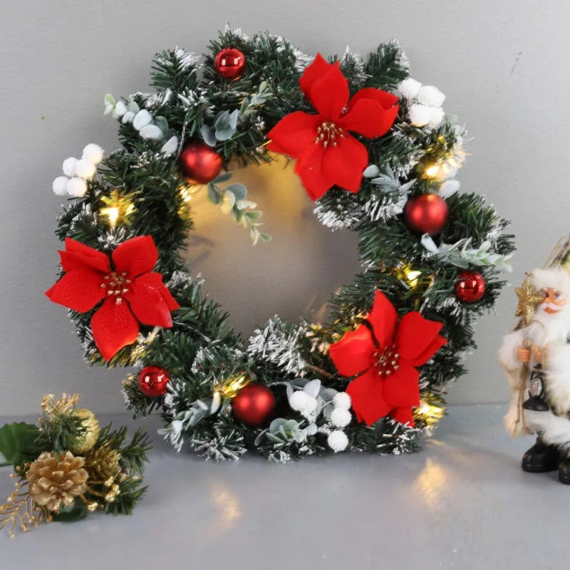 イベント・クリスマス装飾｜LEDライト付きクリスマスリース