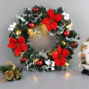 イベント・クリスマス装飾｜LEDライト付きクリスマスリース