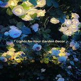 ホワイトローズLEDストリングライト 電池式