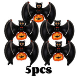 イベント・ハロウィン装飾｜こうもり＆クモ型バルーンセット(1～20個)