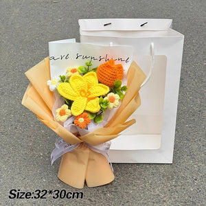 手作りかぎ針編みの花束 母の日ギフト