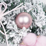 イベント・クリスマス装飾｜ピンクスノーフレーククリスマスリース30/40cm