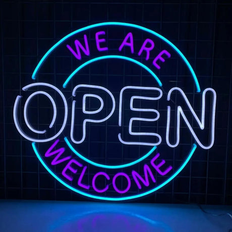 WE ARE OPEN　LEDネオンサイン