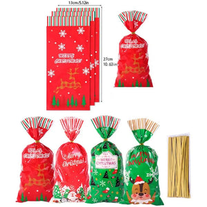 イベント・クリスマス装飾｜キャンディバッグ50個セット