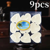 ハート型香り付きティーキャンドル 9個セット