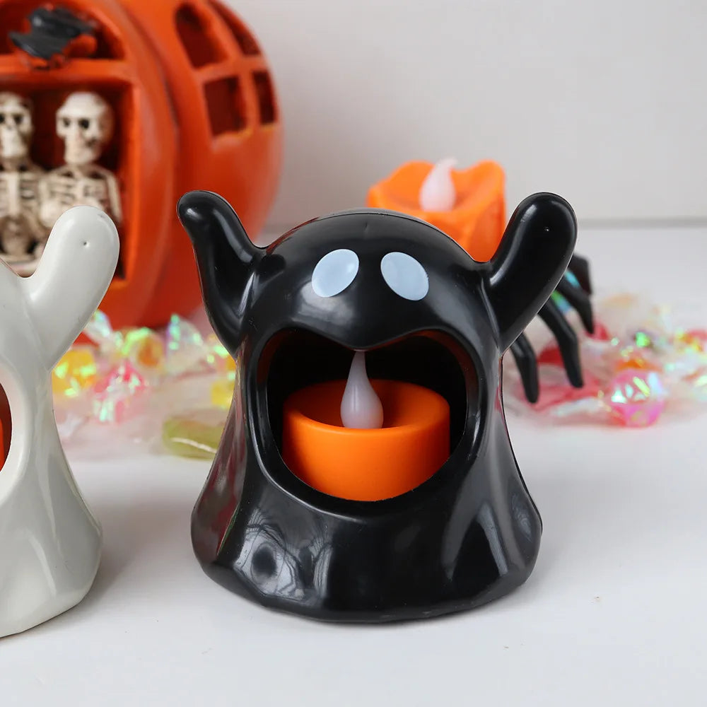 イベント・ハロウィングッズ｜LEDゴーストキャンドルホルダー