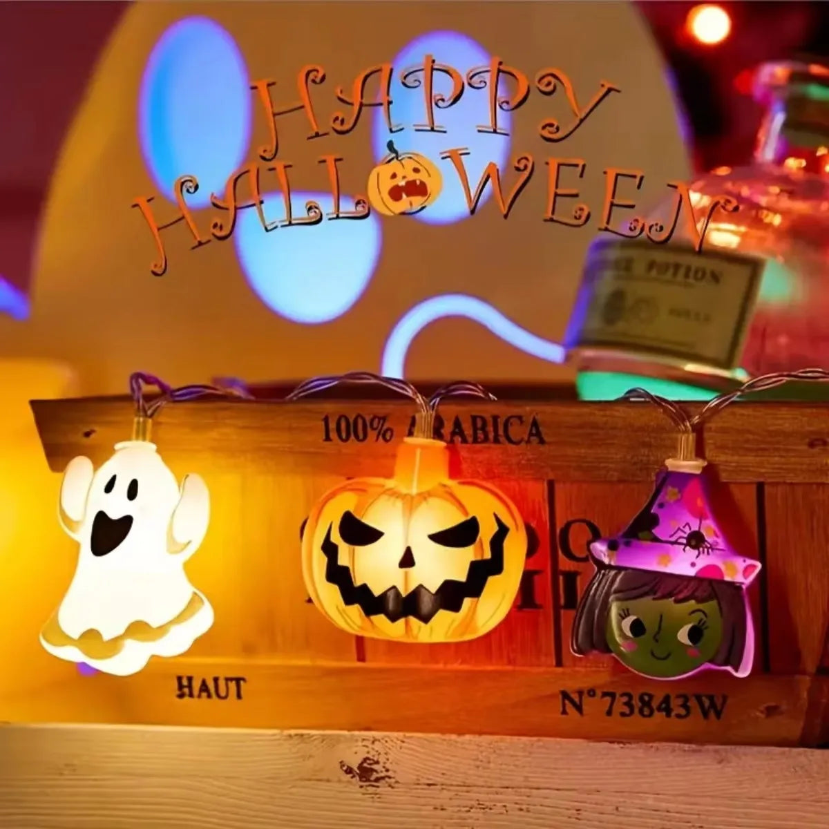 イベント・ハロウィン装飾｜電池式LEDストリングライト